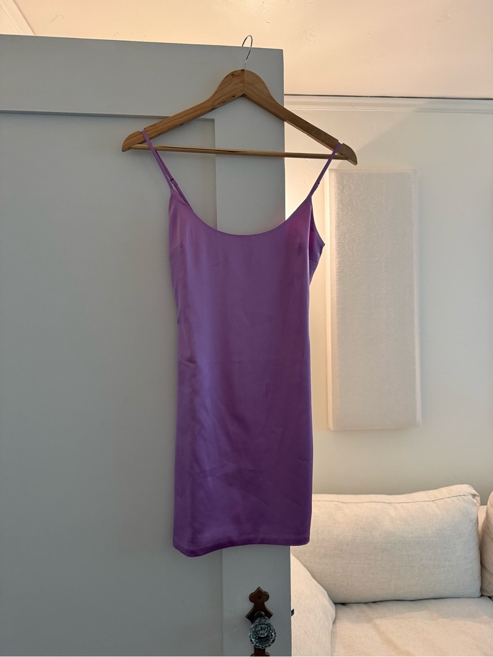 Purple Satin Mini Dress (worn once)
